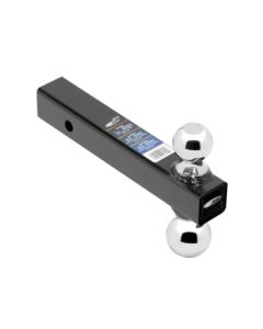 Trailer Hitch Ball Mount; Class III/ IV; Fits 2 Inch Receiver; With Welded 2 Inch Chrome Ball 10000 Pound GTW 1000 Pound Tongue Weight/ 2-5/16 Inch Chrome Ball 16000 Pound GTW ,600 Pound Tongue Weight; 0 Inch Drop and 0 Inch Rise; Non Swivel; Non Extendab