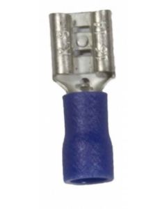 Wire Terminal End; 1/4 Inch Vinyl Insulated Female Quick Disconnect; 16-14 Gauge Wire; Pack Of 25
