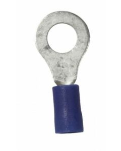 Wire Terminal End; 1/4 Inch Vinyl Insulated Ring Terminal; 16-14 Gauge Wire; Pack Of 25

