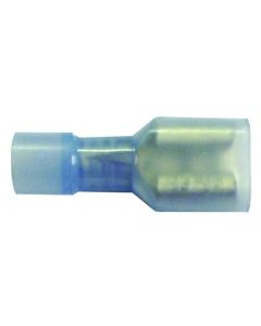 Wire Terminal End; 1/4 Inch Nylon Fully Insulated Female Quick Disconnect; 16-14 Gauge Wire; Pack Of 5
