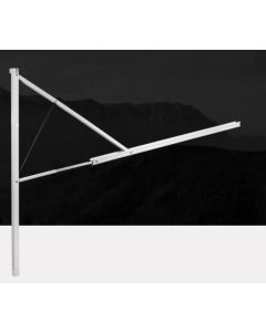Awning Arm; For Use With 8500/ 9000/ Sunchaser Series Patio Awnings; For Use On Coaches With Straight Sides; Manual; Short 62-5/8 Inch Minimum To 76-1/8 Inch Maximum Awning Rail To Floorline; Black; With Pull Wand; Full Set With Left and Right Main Arm/ R