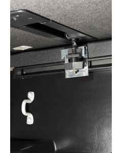 Tonneau Cover; Solid Fold 2.0; Hard Folding; 2 Folds/ 3 Panels; Not Hinged In Front; Lockable Using Tailgate Handle Lock; Black Matte; Aluminum
