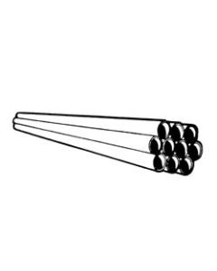 Waste Water Hose; For RV Waste Water Draining; 3 Inch Diameter; 10 Foot Length; Black; ABS Plastic
