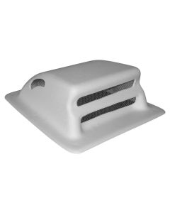 Sewer Vent Cap; For Waste Holding Tank Vent Pipe; Fits Vent Pipe Up To 3 Inch; White; ABS Plastic
