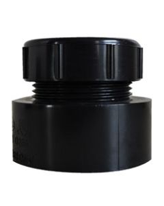 Sewer Waste Valve Fitting; Drain-Waste-Ventilation; Trap Adapter; Male 1-1/2 Inch; Drain/ Waste/ Ventilation (DWV); Plastic
