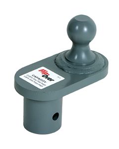 Gooseneck Trailer Hitch Ball; For Flip-Over Hitch; With 4 Inch Offset; 5000 Pound Tongue Weight/ 20000 Pound Trailer Capacity
