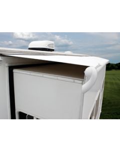Awning; DELUXE SLIDETOPPER ™; Slide-Out Awning; Automatically Extends/ Retracts With The Slide Out; 114 Inch Length; Polar White; Vinyl; Polar White Vinyl Weather Cover; Polar White Casting; Required Bracket Kit Must Be Purchased Separately