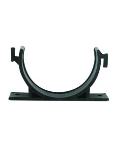 Sewer Hose Storage Carrier Support; EZ Hose; Center Support Saddle/ Half Moon; Black; Plastic; Single

