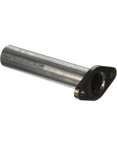 Generator Exhaust Pipe; Compatible With RV QG 2500/2800 Cummins Onan Model Generators; Downtube Extension; Straight; 7 Inch Length; 1-1/8 Inch Outer Diameter; With Flange
