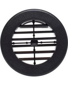 Heating/ Cooling Register; Without Damper; Black; Plastic
