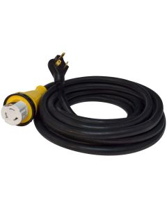 Power Cord; Mighty Cord ™; Power Supply Cord; Detachable Cord; 50 Amp; 36 Foot Length; Black; Without Plug Head Handle
