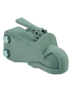 Trailer Coupler; Adjustable Height; Bolt-On; 8000 Pound Lift Capacity; For 2 Inch Ball; Wedge Latch; A-Frame; Powder Coated; Black
