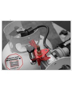 Propane Tank Lock; Fortress; Use With RV or Camper Mounted Tanks; Key Lock; 1/2 Inch Threaded Rods; Single; Will Lock 2 Tanks
