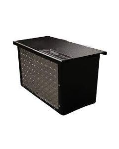 Battery Box; PowerArmor; Fits 1 Marine Battery; 17-3/4 Inch Length x 8-3/16 Inch Width x 11-1/4 Inch Height; Bright Diamond Plate With Black Trim