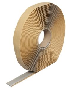 Roof Repair Tape; Use To Seal Uniquely Shaped Joints; Butyl Tape; 3/4 Inch Width x 30 Foot Length Roll; Gray; Box Of 5 Rolls
