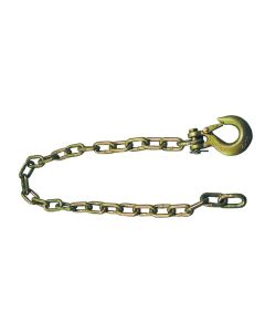 Trailer Safety Chain; Grade 70; 12600 Pound Gross Load Capacity; 36 Inch Length; With Chain And One End Clevis Hook; Single