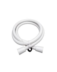 Shower Head Hose; 60 Inch Length; Fits 80 Series Deluxe Shower Head CRD-DX-HD80W; White; Vinyl; With Bracket
