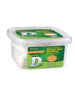 Waste Holding Tank Treatment; CLEAN N GREEN; Biological Treatment Used To Breaks Down Waste And Toilet Tissue; With Deodorant; 1.5 Ounce 12 Individual Dose Pouches; Single Tub
