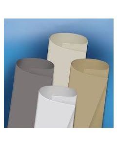 Roof Membrane; DiFlex II ™; TPO (Thermoplastic Olefin) Roof; Use To Provide Watertight RV Roof; 25 Foot Length x 9.5 Foot Width; Ivory; Non-Fleece Backed; Roof Installation Kit Sold Separately