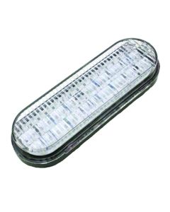 Backup Light - LED; Diamond Group; Single; White; Oval; 45-LED; 6-1/2 Inch Length x 2-1/4 Inch Width x 1-1/2 Inch Depth; With Grommet And Plug; Weatherproof
