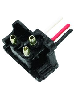 Trailer Light Connector Pigtail; Diamond Group; 3 Wire Plug; Fits Trailer Light Part Number 52447

