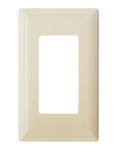 Switch Plate Cover; Diamond Group; 1 Speed Décor Switch Opening; Ivory; Snap-On
