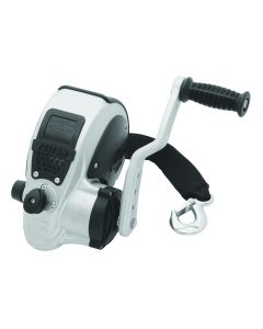 Trailer Boat Winch; F2; Two Speed; Hand Crank; 3200 Pound Rated Pull Capacity; 20 Foot Rope; Without Fairlead
