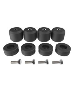 Helper Spring Kit; SES (Suspension Enhancement Systems); Rubber Spring; Frame Mount; 8,000 Pound Weight Capacity Per Set (Not To Exceed The Gross Vehicle Weight Of The Vehicle); AEON Hollow Rubber; With Helper Springs/ Brackets/ Hardware
