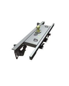 Gooseneck Trailer Hitch; Turnoverball ™; Direct-Fit; 30000 Pound Weight Carrying Capacity; Under Bed; Stow-A-Way Ball; Includes Side Plates/ Cross Members/ Mounting Hardware/ Center Section/ 2-5/16 Inch Ball/ Release Handle/ Safety Chain and U-Bolt Kit