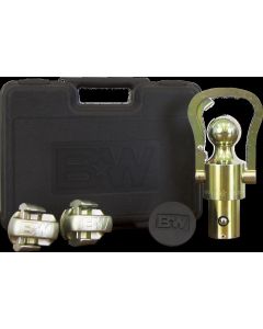 Gooseneck Trailer Hitch Accessory Kit; With 2-5/16 Inch 30000 Pound Capacity Ball/ Rubber Hole Plug/ Safety Chain Anchors And Carrying Case
