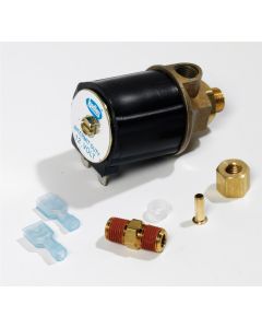 Air Horn Solenoid Valve; 12 Volt; Tank Mount; 1/8 Inch NPT Outlet Fitting x 1/4 Inch Inlet Fitting
