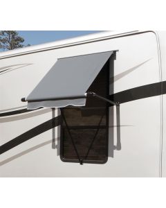 Awning Arm; Window Awning SL; For Window Awnings; For Coaches w/Straight Side; Manual; Black; With Pull Wand; 33 Degree Pitch; Left/ Right Side
