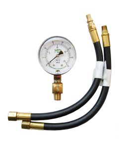 Propane Pressure Test Kit; Low Pressure Test Kit; 0 To 35WC (Water Column); 3 Foot Rubber Hose; With Gauge/ Case/ Hose/ Hose Barb Connector
