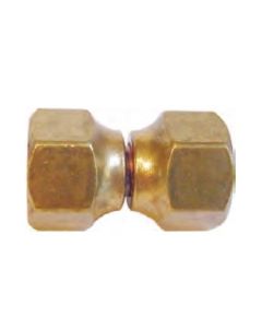 Propane Adapter Fitting; 1/2 Inch Female x 1/2 Inch Female; Brass
