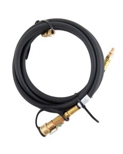 Barbeque Grill Propane Supply Converter; Allows Use Of A Weber Q Grill To Connect To Low Pressure System; 10 Foot Hose With 1/4 Inch Male Quick Disconnect (QD) x 1/8 Inch Female Pipe Thread Adapter
