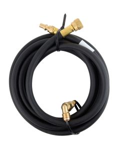 Barbeque Grill Propane Supply Converter; Allows Use Of A Coleman Road Trip Grill To Connect To Low Pressure System; 12 Foot Hose With 3/8 Inch Male Flare x 1/8 Inch Male Pipe Thread Elbow Adapter
