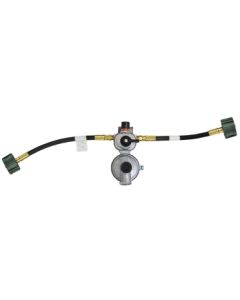 Regulator Kit, 2 Stage Excela-Flo Changeover Regulator Pkg W/ 2 - 1/4"INV X 3/8"FPT Pigtails (MER425-24)
