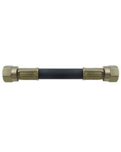 Propane Hose; 3/8 Inch Inside Diameter High Pressure Hose; 3/8 Inch Female Flare Swivel x 3/8 Inch Female Flare Swivel; With Thermal Protection; 36 Inch Length; UL/CGA Approved; Thermoplastic And Brass; Packaged
