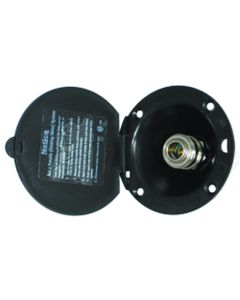 Exterior Spray Port; Spray-Away ™; Quick Connect Valve Without Hose Storage; 4 Inch Depth; 2-3/4 Inch Round Hole Installation; Black; Plastic; Needs Quick Connect Coil Hose/ Quick Connect Hose Adapter
