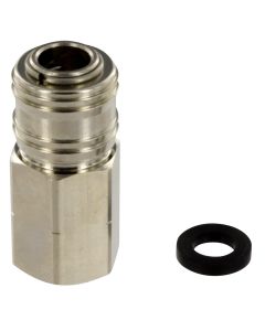 Spray-Away Quick Connect , 1/2 Female, Nickel Plated, Carded