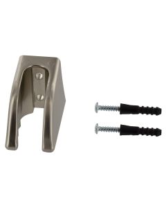Shower Head Mount; Wall Mount; 3 Position; Without Swivel; Brushed Nickel Plated; Plastic; With Blister Package
