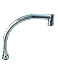 Faucet Spout; Used For Phoenix 2 Handle Kitchen Faucet; Hi-Arc Spout; Chrome Plated; With Aerator; With Blister Package
