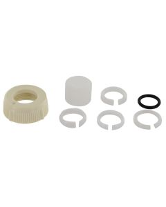 Faucet Spout Nut; Use With Phoenix/ Catalina/ Utopia Faucet Spout; Tubular Style; Biscuit; With O-Ring And Snap Ring; With Blister Package
