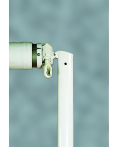 Awning Arm; For Patio Awnings; For Coaches w/Straight Side; Manual; White; With Pull Wand; Half Set; Left/ Right Side
