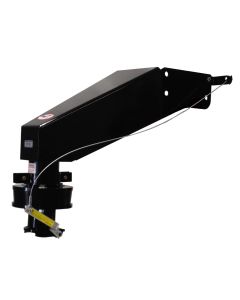 Gooseneck Trailer Coupler; Adjustable Round; 24000 Pound Capacity; 2-5/16 Inch Ball Size; 7 Inch Adjustment; Black; Powder Coated; Steel; With Progressive Shock Dampening Cushions; Fits Lippert Frame With Pin Box Model 1621 And 0719