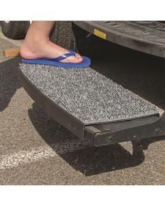 Entry Step Rug; Sand Away; Fits All 10-3/8 Inch x 22 Inch Rectangular Stow-Away Steps; Charcoal
