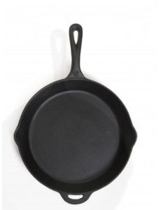 Cookware Set; With Skillet; 12 Inch Diameter; Black; Cast Iron

