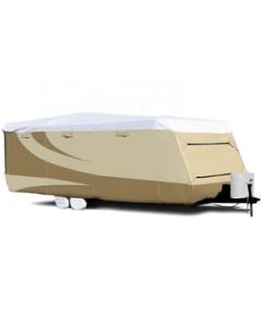 Wind Tyvek Trailer Cover, 34'1"-37', Gray Polypropylene / White Tyvek