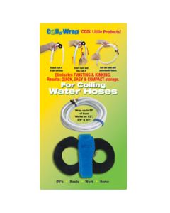Fresh Water Hose Strap; Coil N Wrap ®; Used To Carry Hose Without Twisting And Kinking Of Hose; Fixed; Velcro Strap; Black
