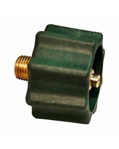 Propane Hose Connector; 1-5/16 Inch Female ACME x 1/4 Inch MNPT; With Shut Off; 200000 BTU/ 100 SCFH Air; Green; Built-In Thermal Protection